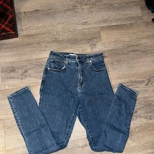 Abercrombie & Fitch Curve Love High Rise Blue Jeans